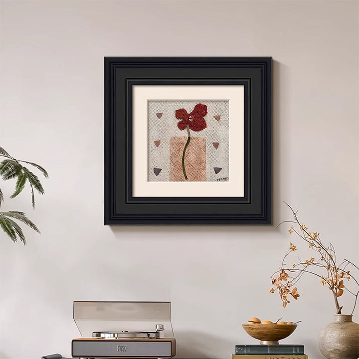 Framed Floral Art Piece