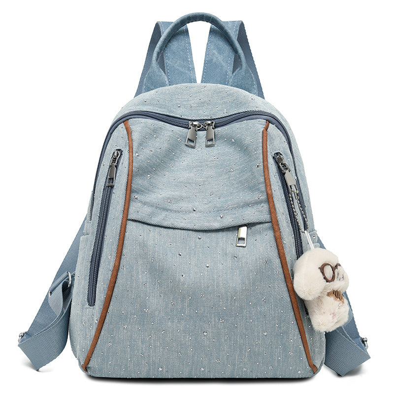Casual Denim-Style Backpack Kalsten