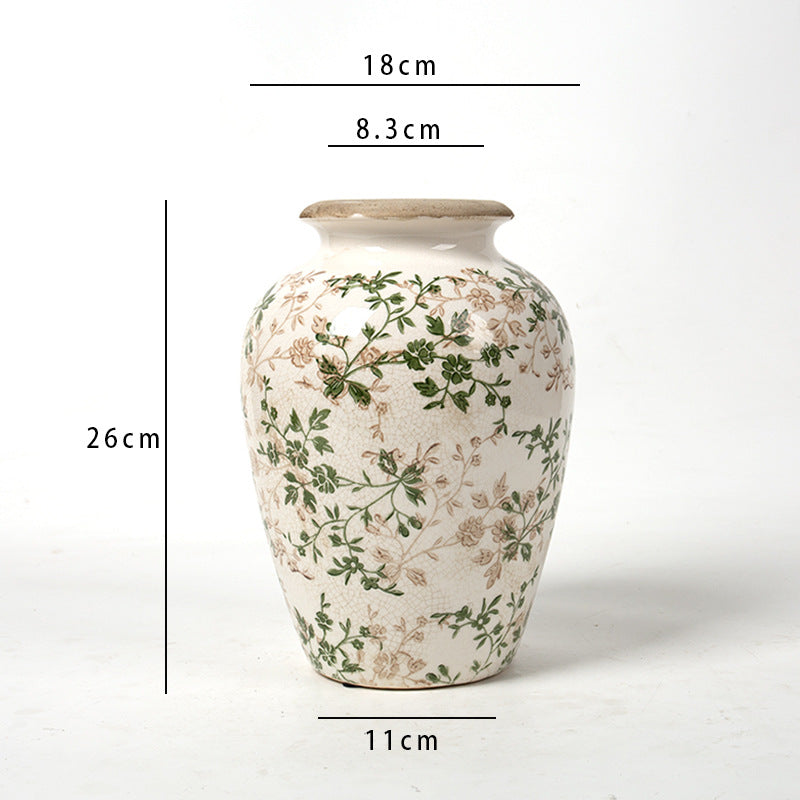 Elegant floral ceramic carafe Kalsten