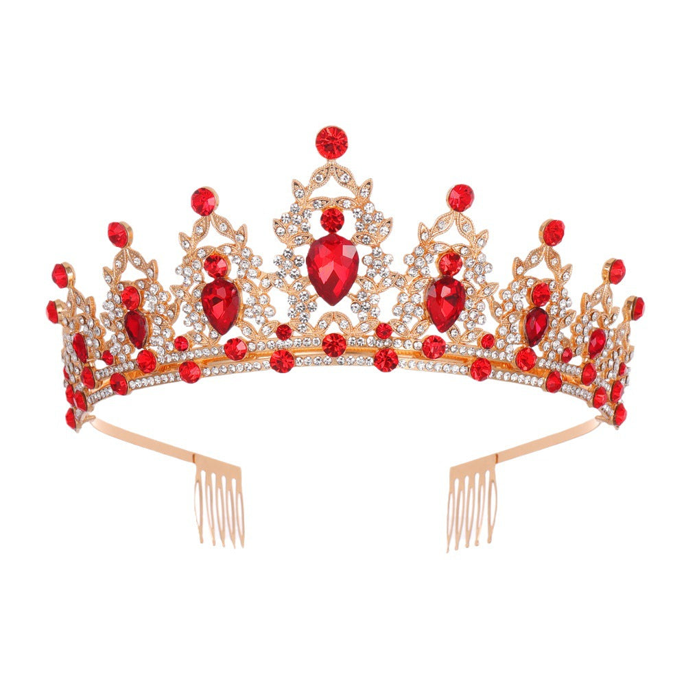Women's black embellished tiara with elegant design Kalsten