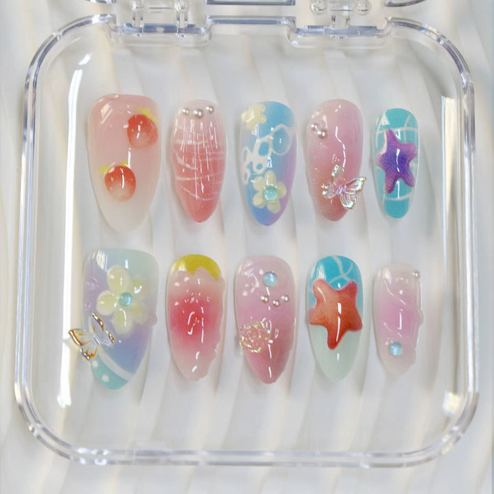 Artistic 3D Thematic Nail Extensions Kalsten