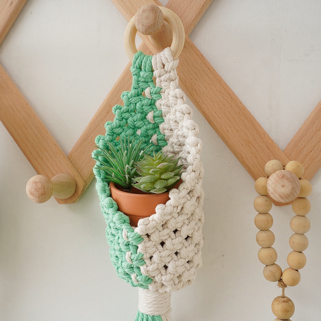 Macramé Plant Holder with Decorative Hanging Design Kalsten
