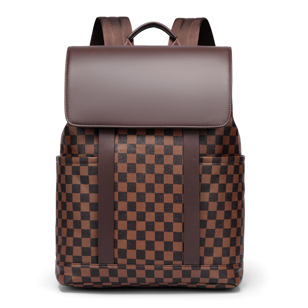 Chic Checkerboard Pattern Backpack Kalsten