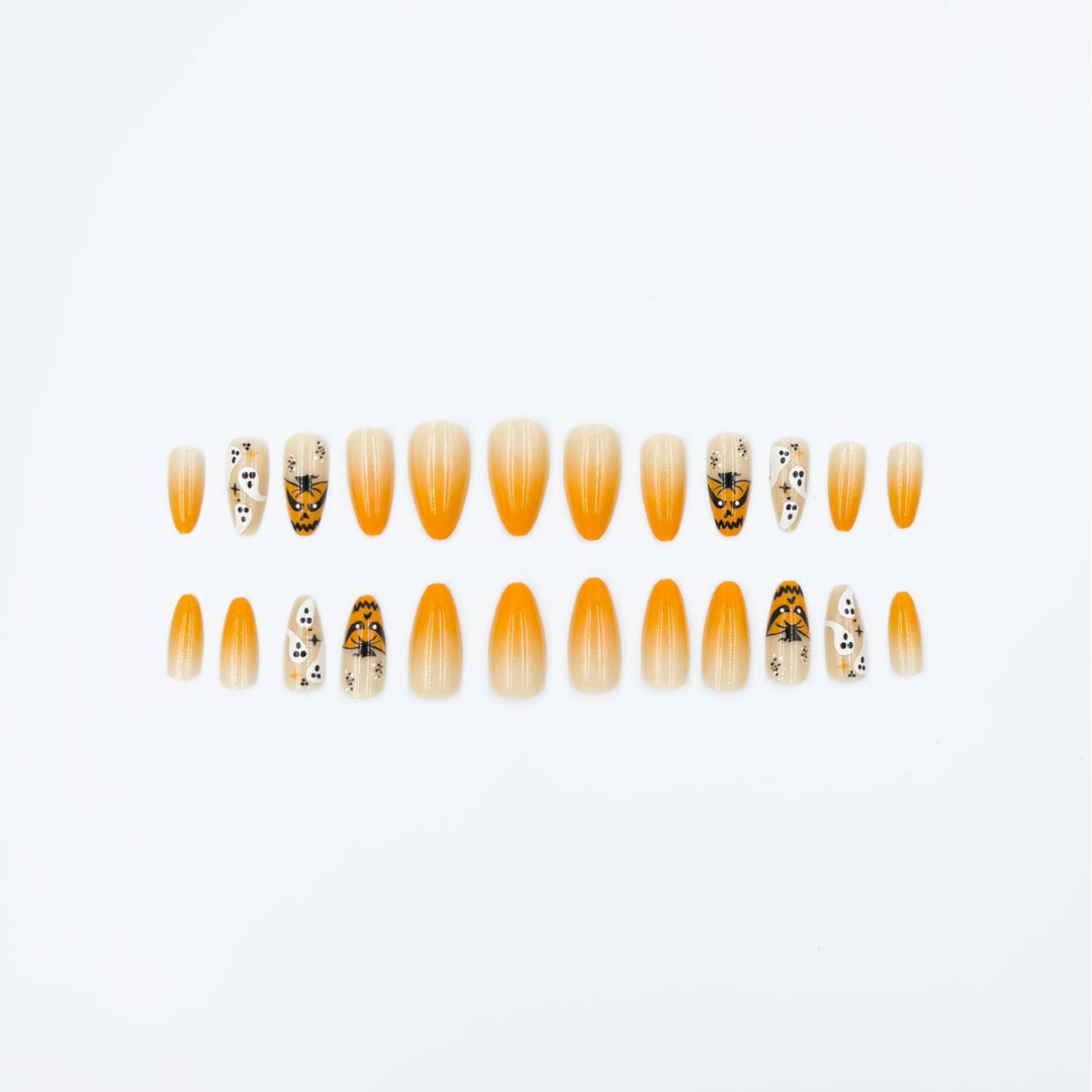 Halloween-Themed Press-On Nail Art Set