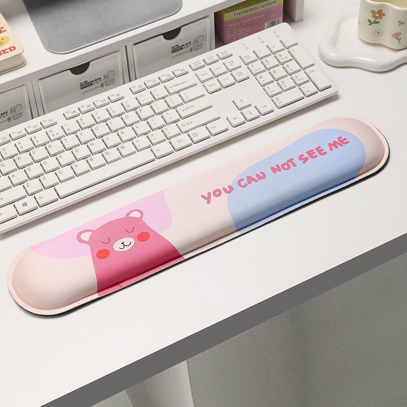 Cute Cartoon Bear-Themed Gaming Mouse Wrist Rest
