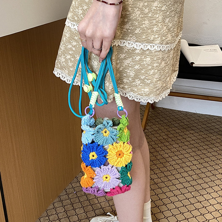 Floral Crochet Mini Bag