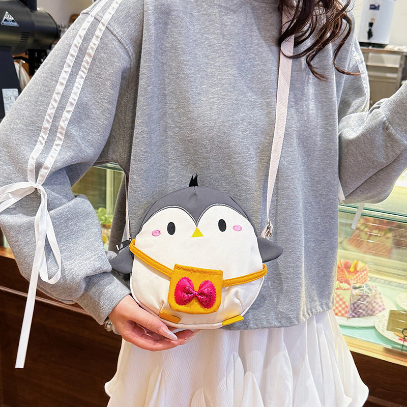 Plush children's backpack in cute penguin design Kalsten
