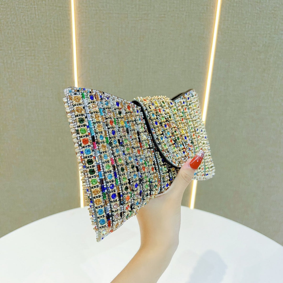 Glamorous Rhinestone-Studded Evening Clutch
