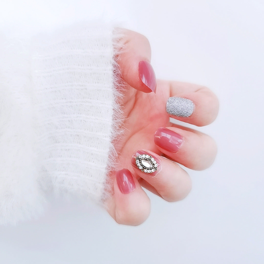 Elegant French Tip Press-On Nail Art