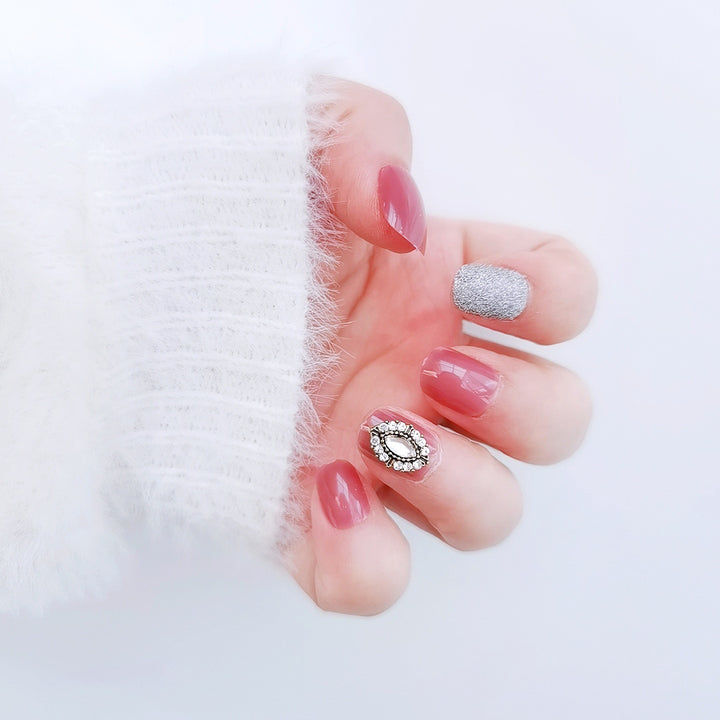 Elegant French Tip Press-On Nail Art
