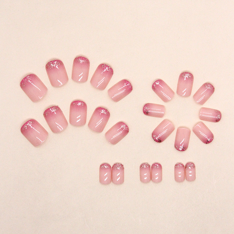 Glitter Ombre Nail Extensions Kalsten