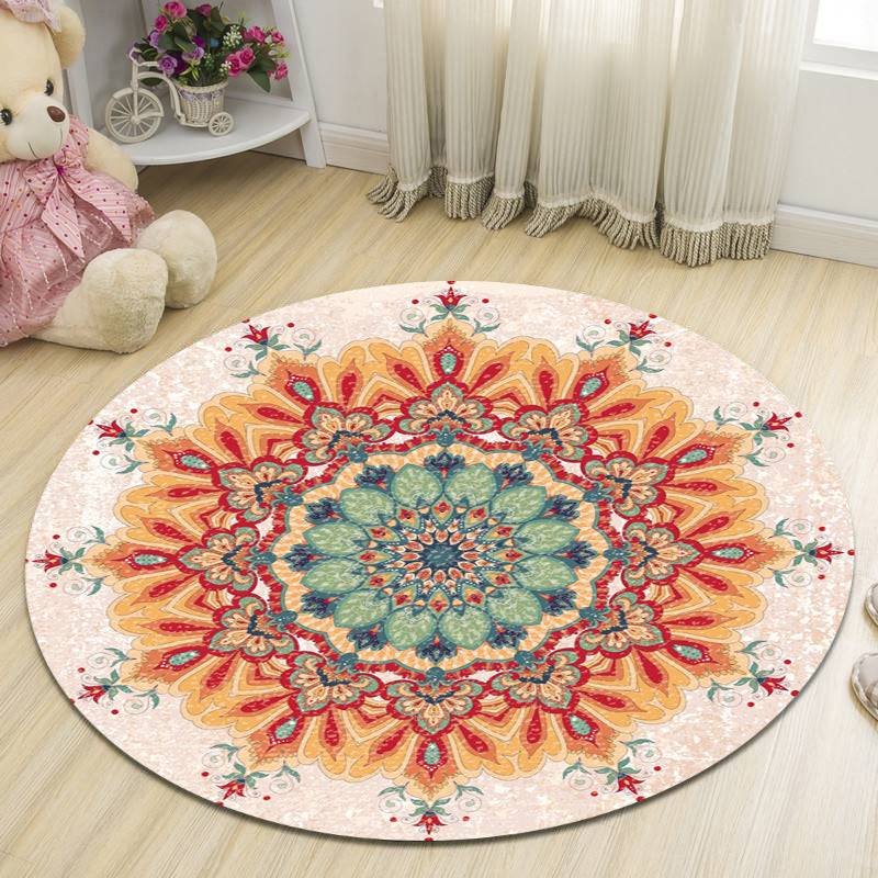 Mandala-Inspired Decorative Area Rug Kalsten