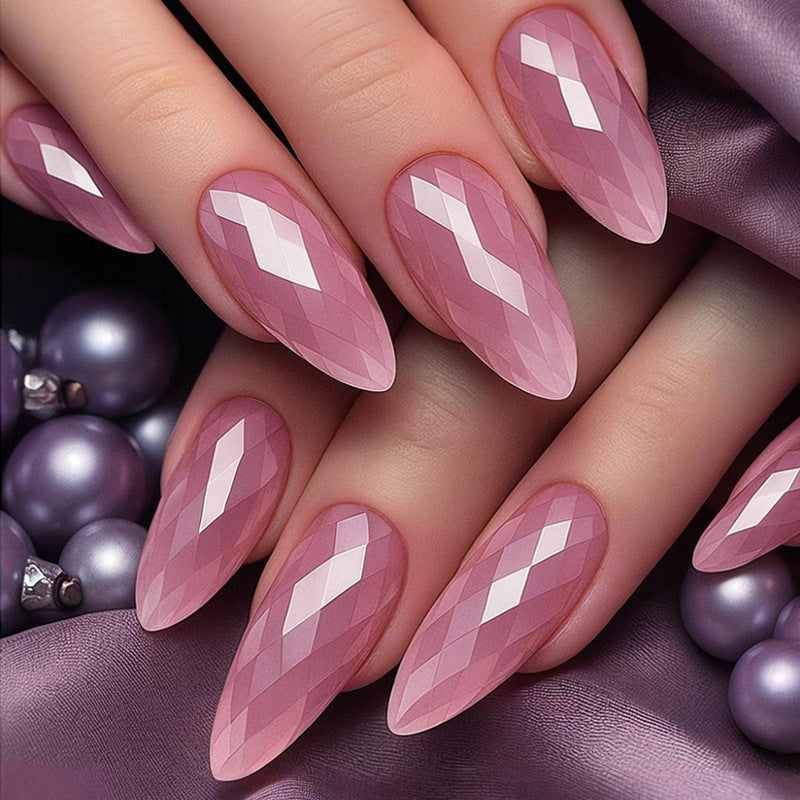Artificial fingernails with faceted design Kalsten
