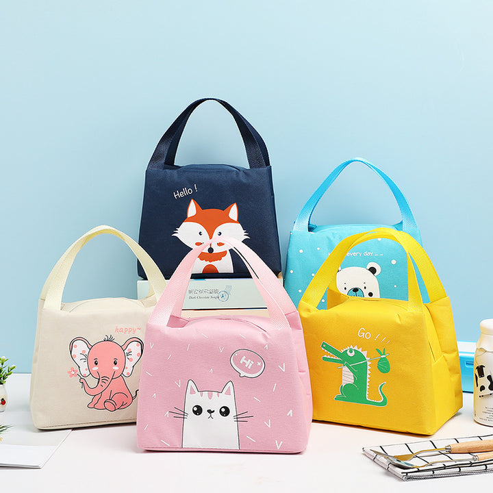 Cute Cat-Themed Insulated Lunch Bag