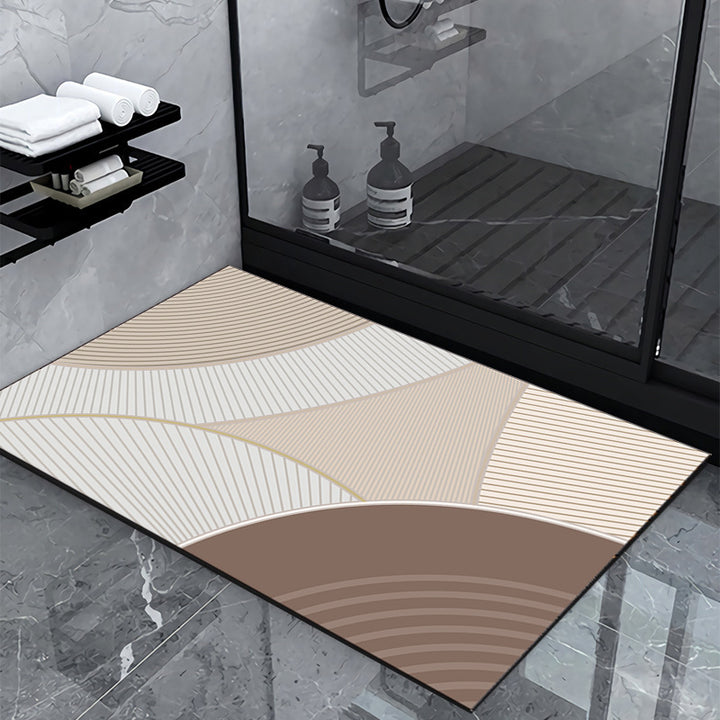 Geometric Pattern Bathroom Mat Kalsten