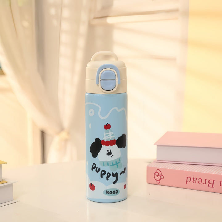 Insulated drinking bottle with cute design and practical closure Kalsten