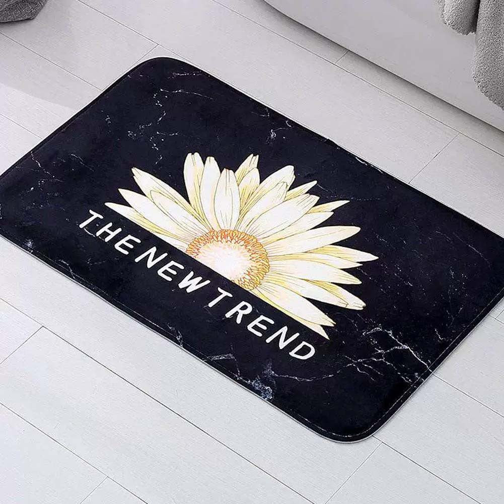 Stylish Motivational Quote Bath Mat