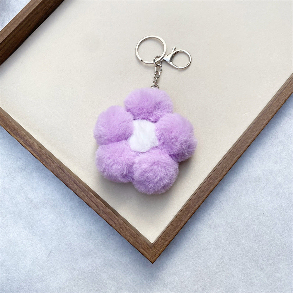 Floral Plush Keychain kalsten