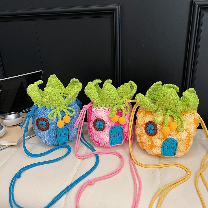 Cute Pineapple Crochet Mini Bag