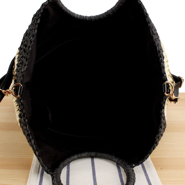 Fashionable basket bag with innovative round handle Kalsten
