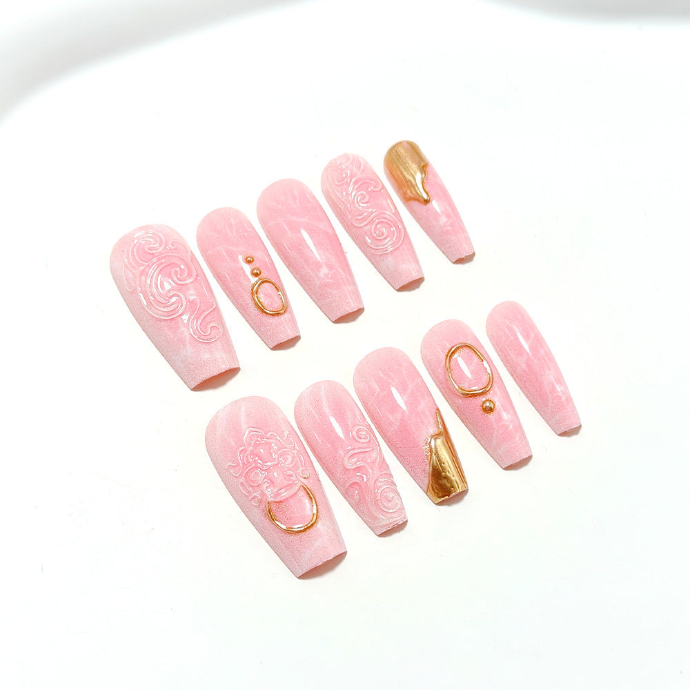 Artificial nails with elegant decorations Kalsten