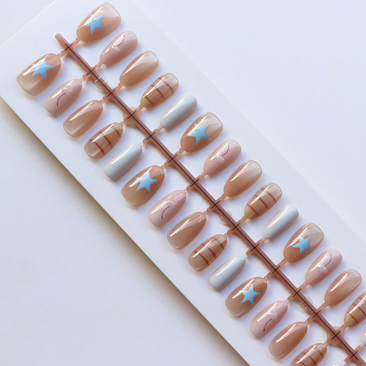 Creative Star Design Press-On Nail Art