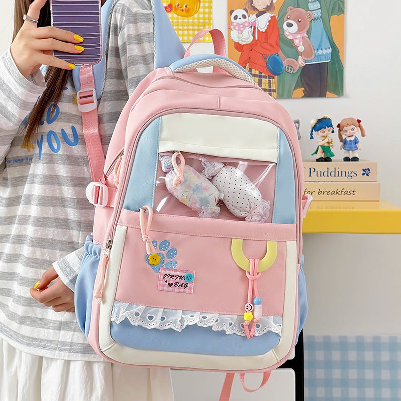 Cute Decorative Clear Window Backpack Kalsten