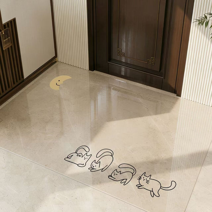 Playful Dinosaur-Themed Area Mat