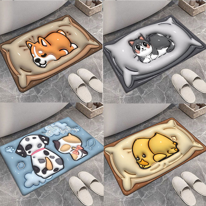 Soft Paw Print Bath Mat Kalsten