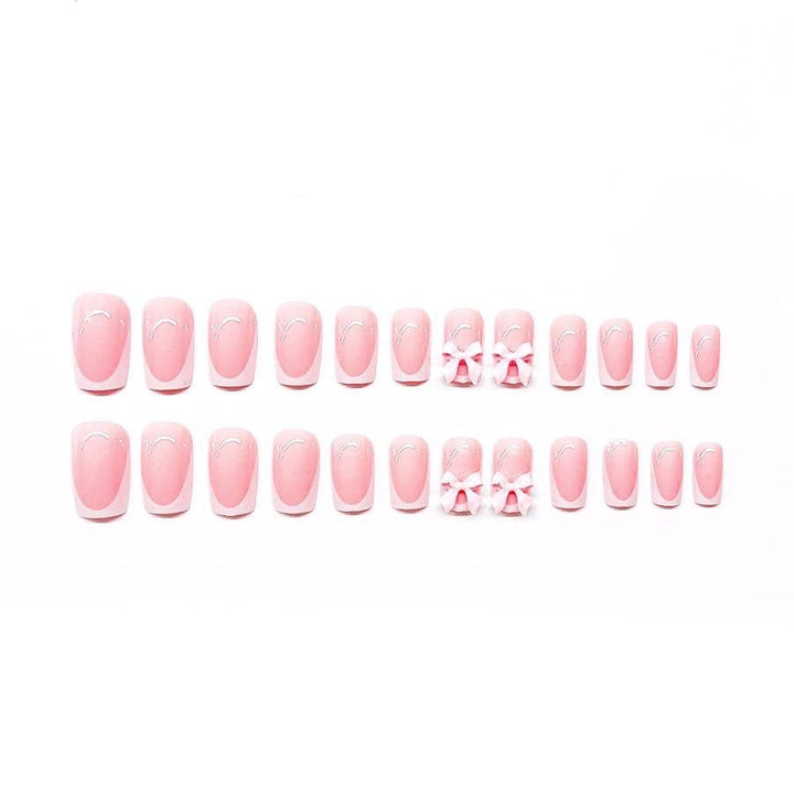Elegant French Tip Nail Art Set Kalsten