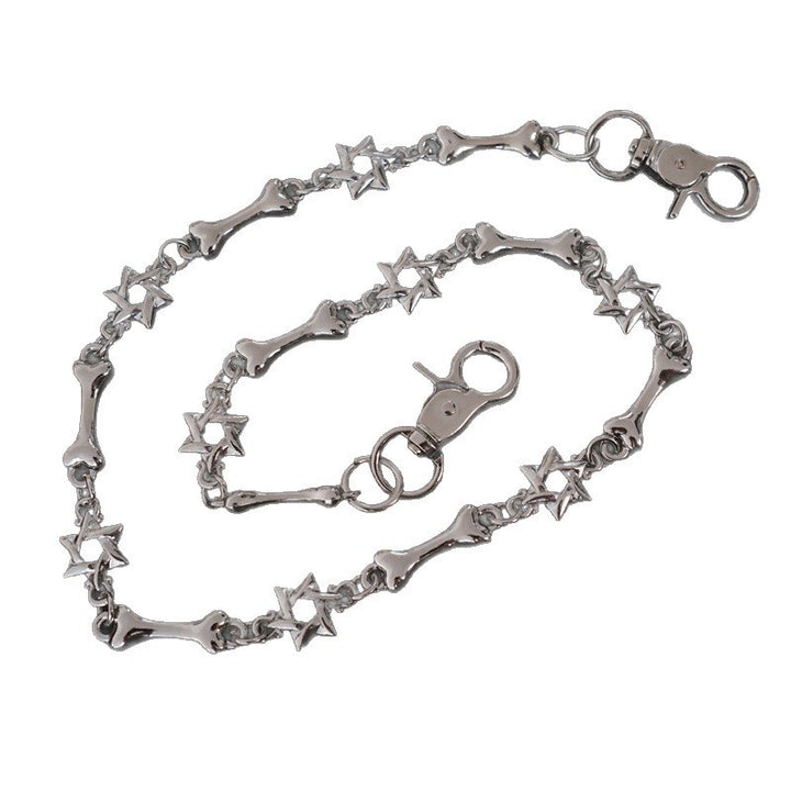 Elegant necklace with cross and bone pendants Kalsten