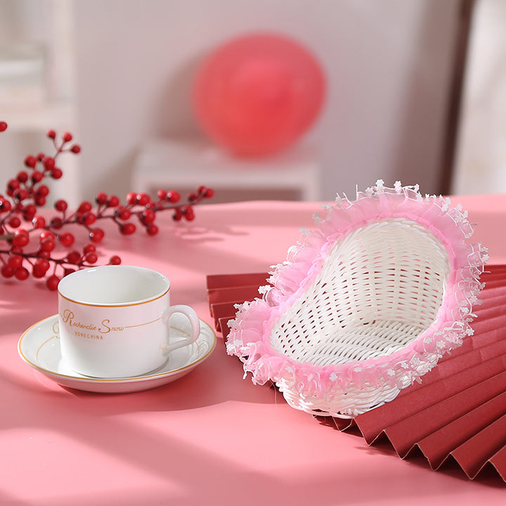 Decorative Woven Lace Basket Kalsten