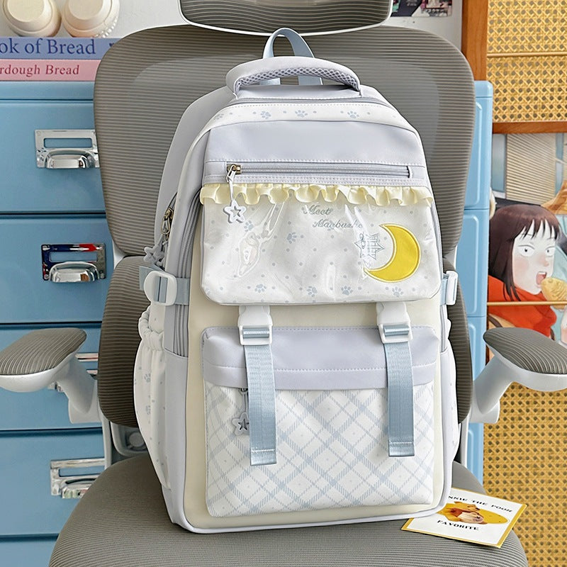 Decorative Graphic Print Backpack Kalsten