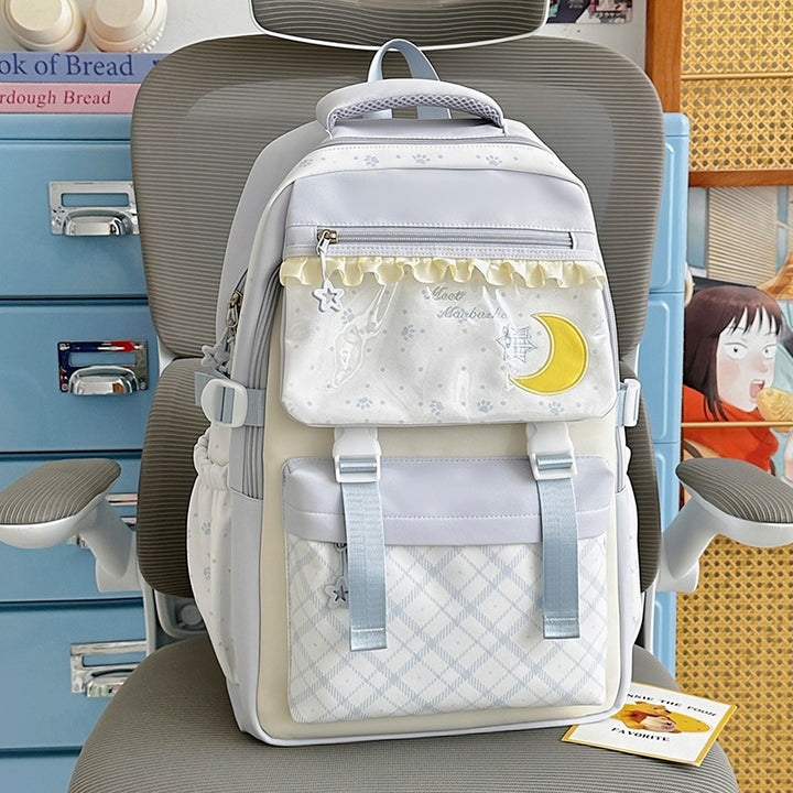 Decorative Graphic Print Backpack Kalsten