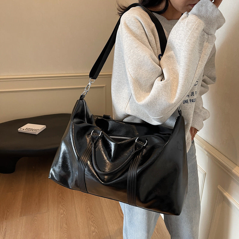 Premium Leather Weekend Duffel Bag Kalsten