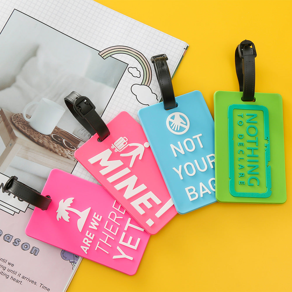 Unisex Luggage Tag with Motivating Holiday Message Kalsten