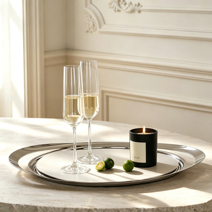 Elegant Round Serving Tray