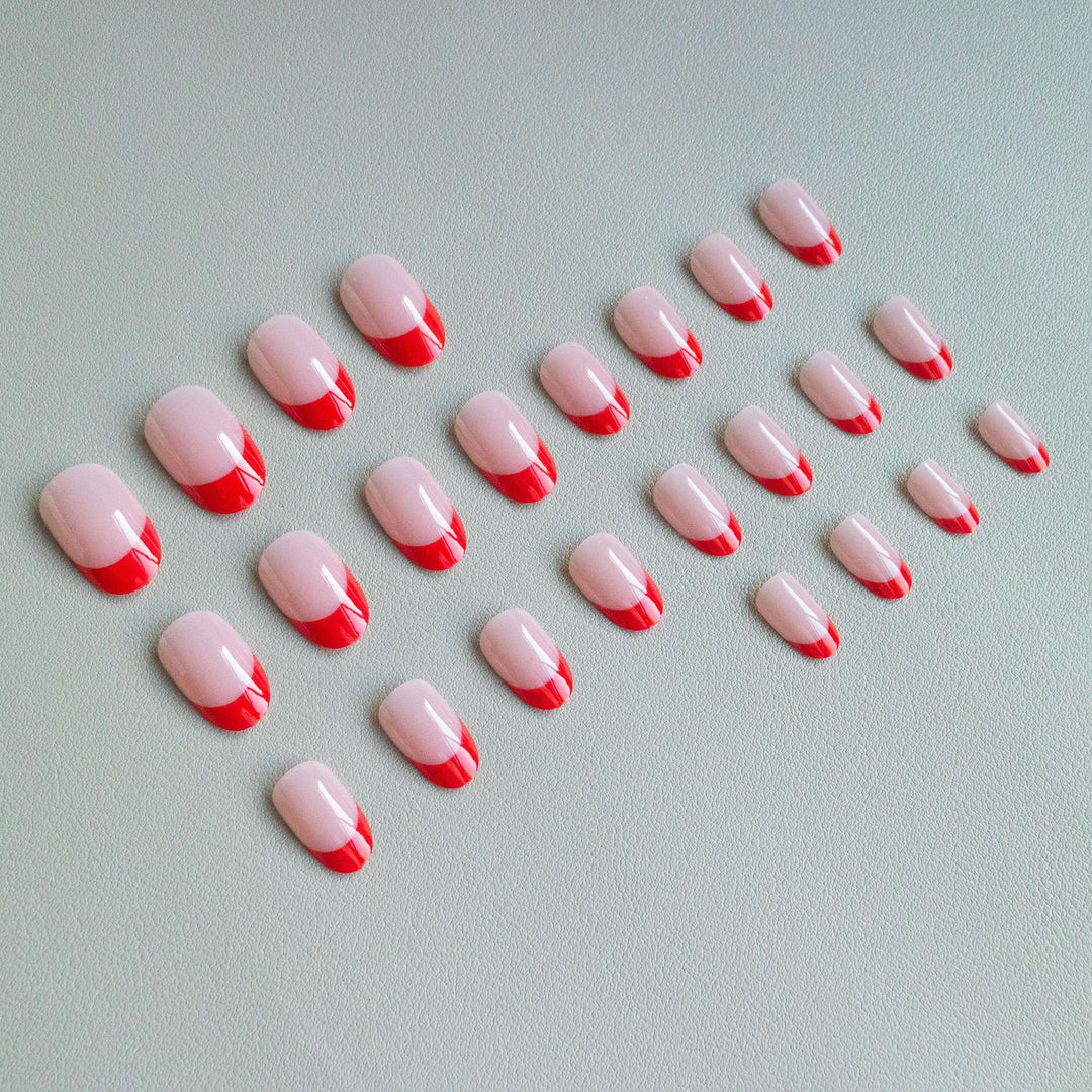 Elegant French Tip Nail Art Set