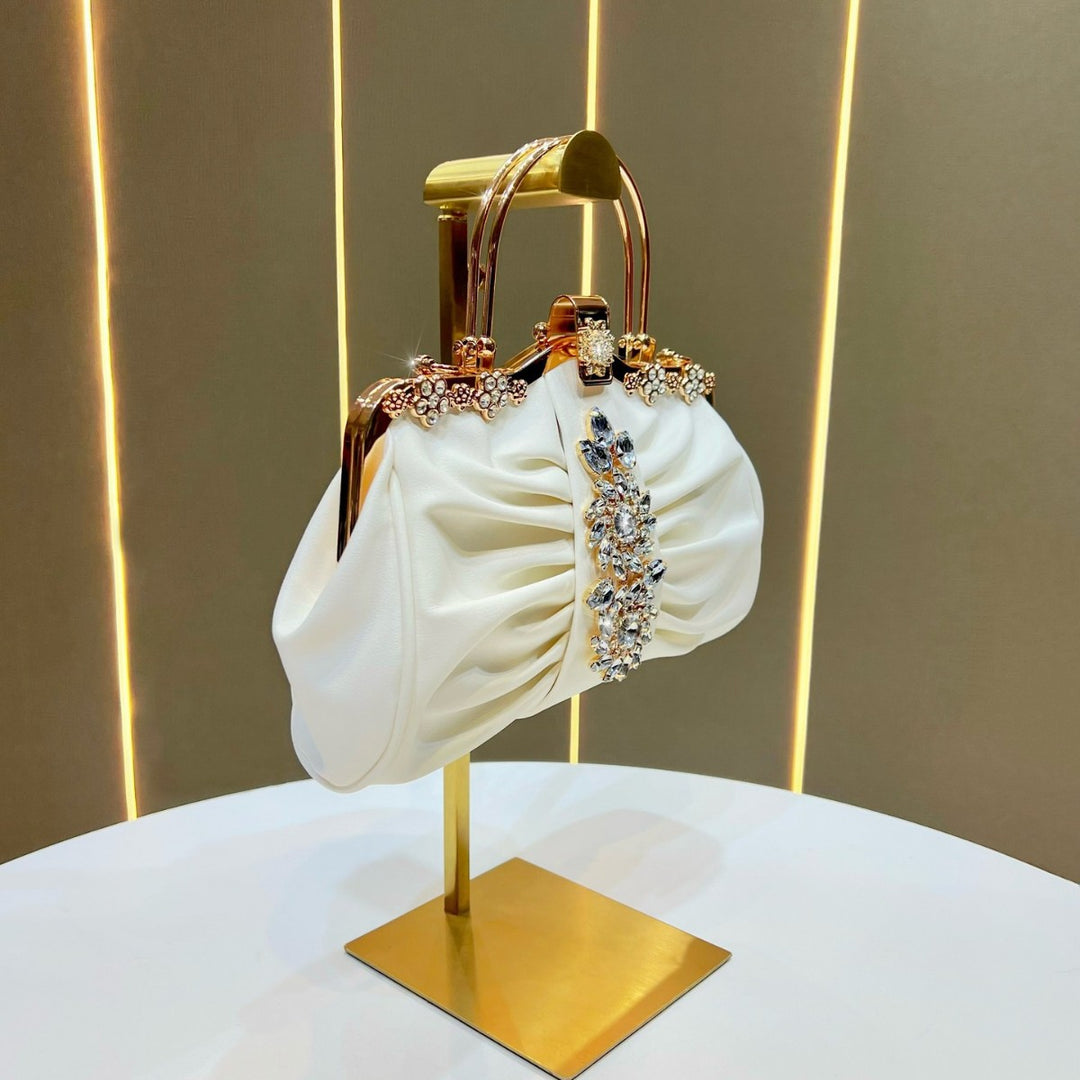 Ornamented Vintage-Inspired Evening Bag