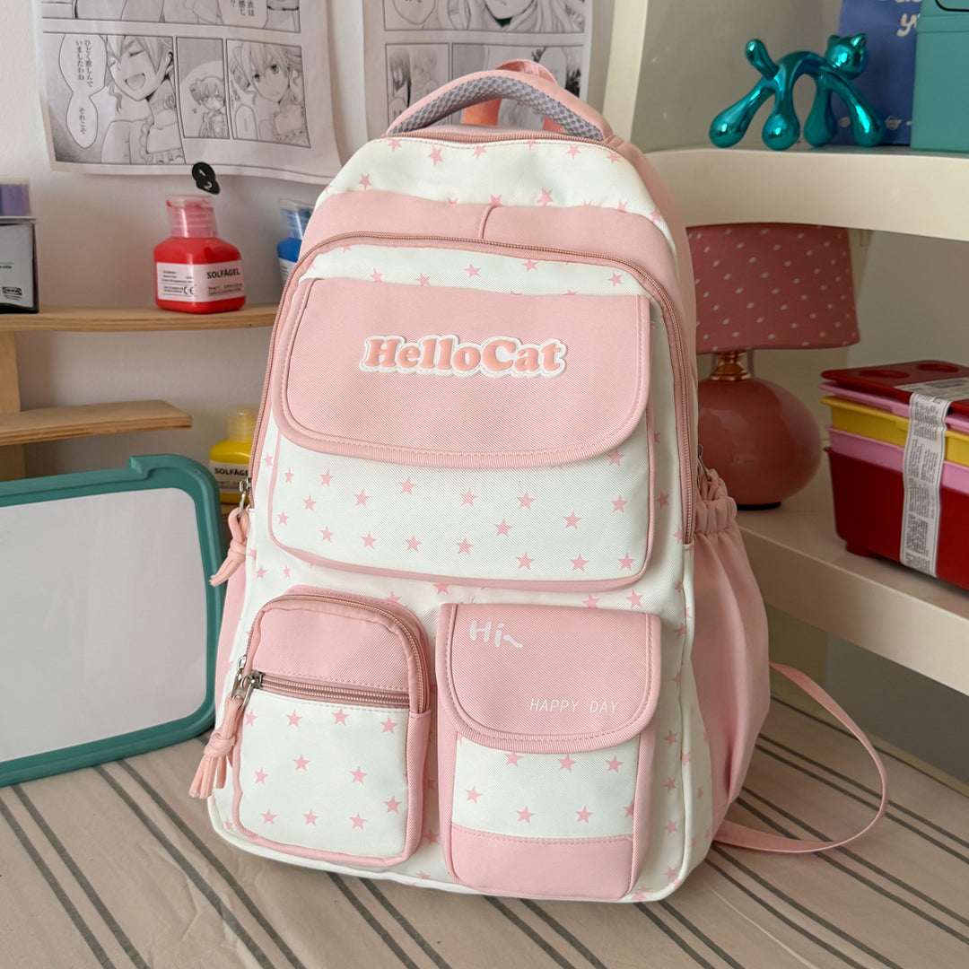 Stylish Star-Embellished Backpack Kalsten 1791205930