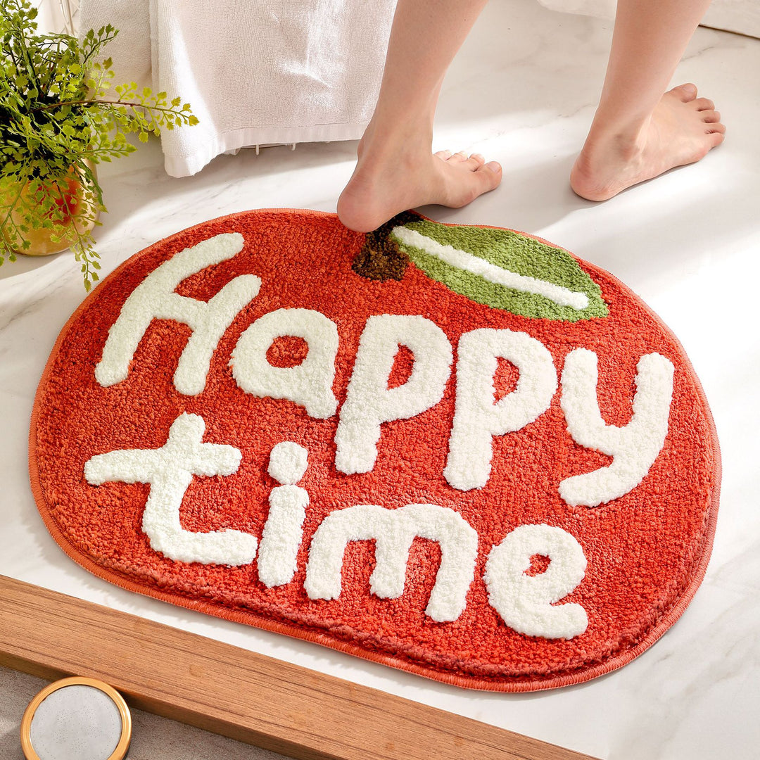 Playful Fruit-Themed Bath Rug Kalsten