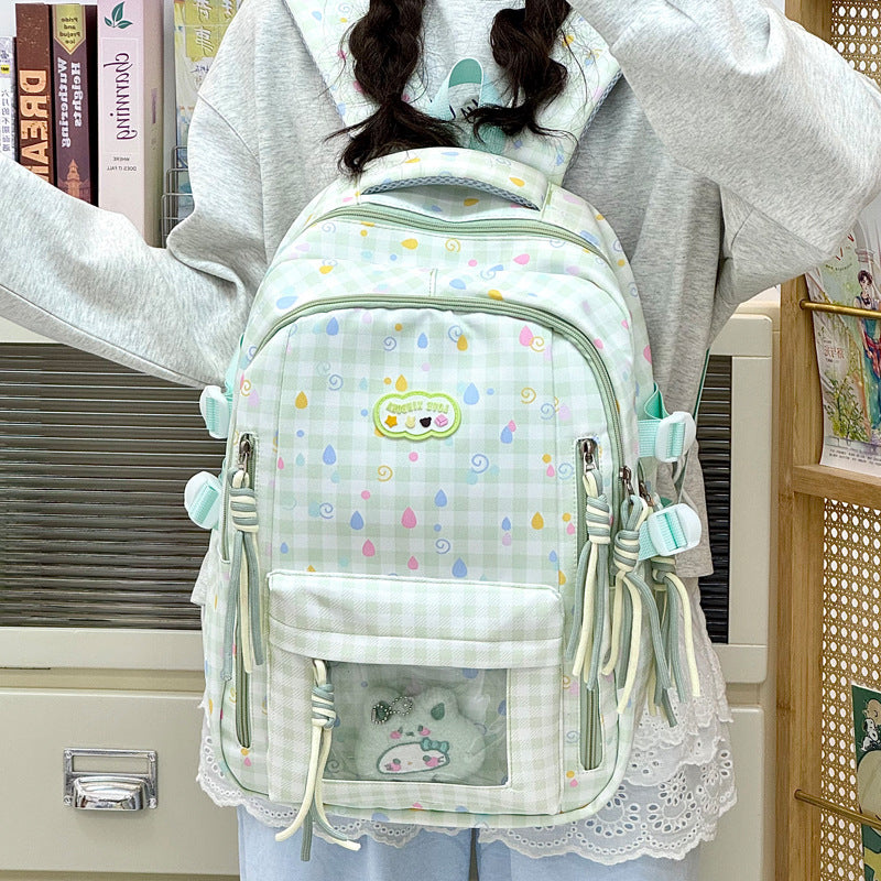 Playful Graphic Patterned School Backpack Kalsten