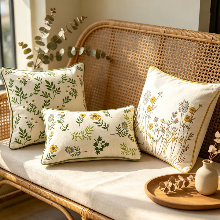 Embroidered Decorative Cushion