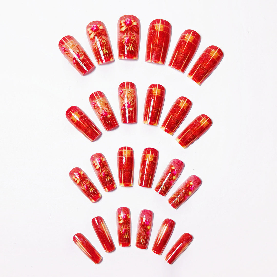 Artistic Floral Nail Art Design Kalsten