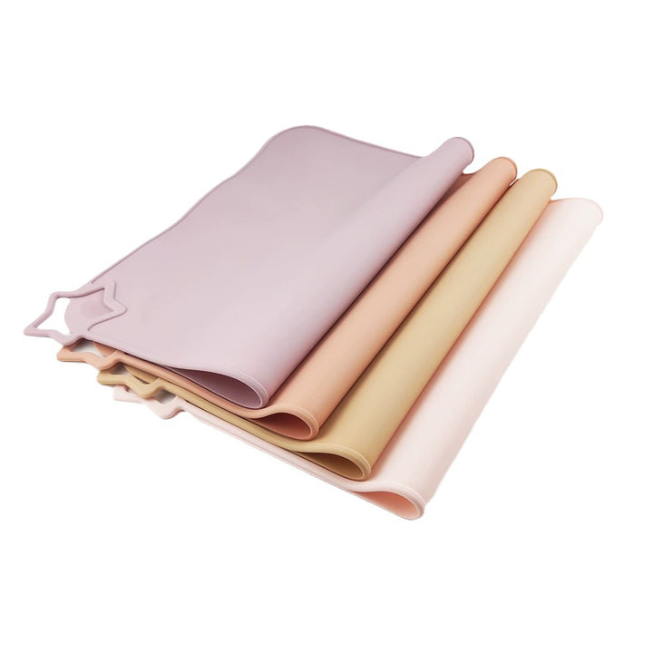 Silicone Placemat with Raised Rim, Non‑Slip Backing and Star Hook