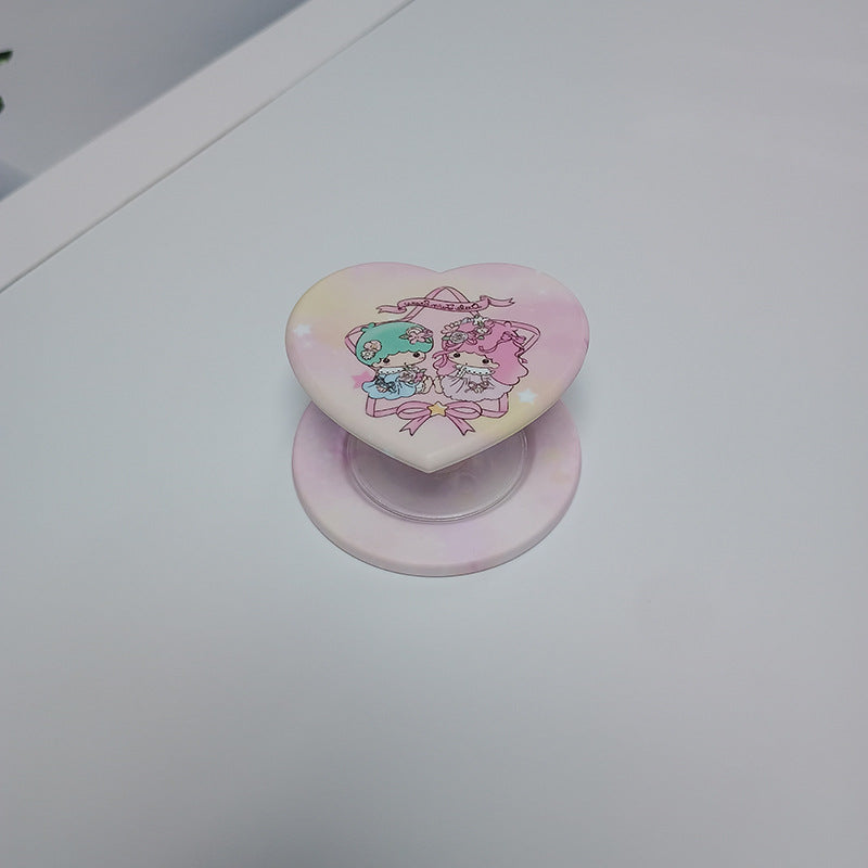 Heart-Shaped Character Phone Grip Kalsten
