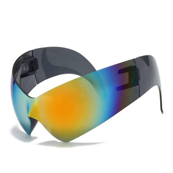 Futuristic Oversized Shield Sunglasses Kalsten