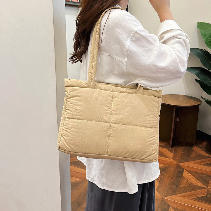 Padded Texture Tote Bag