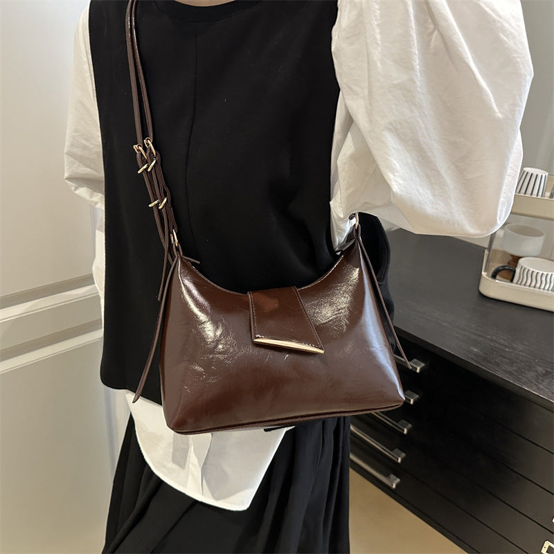 Luxurious Patent Leather Shoulder Bag Kalsten