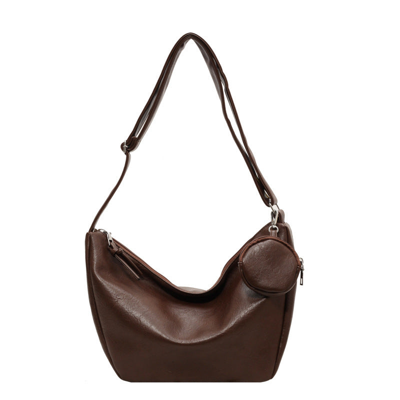WoChic Leather Hobo Handbag